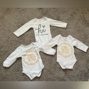 Baby girl long sleeve onesie